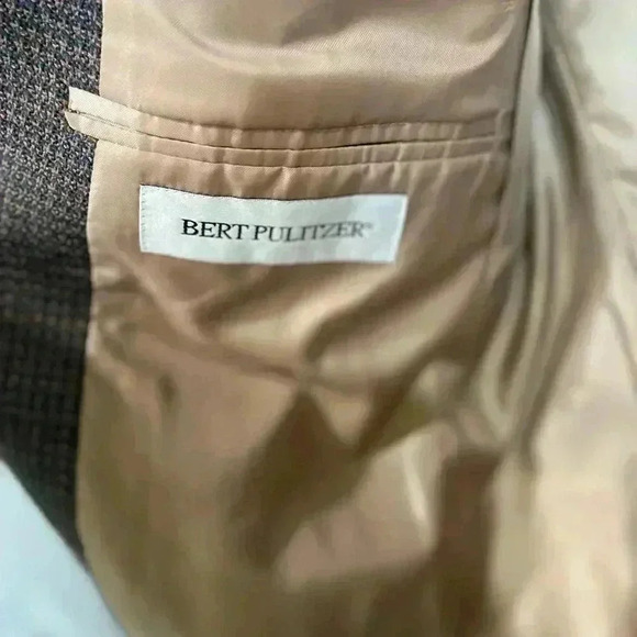 BERT PULITZER 100% Lambswool BLAZER Men's 40S Sport Coat Jacket 2 button - Picture 10 of 13